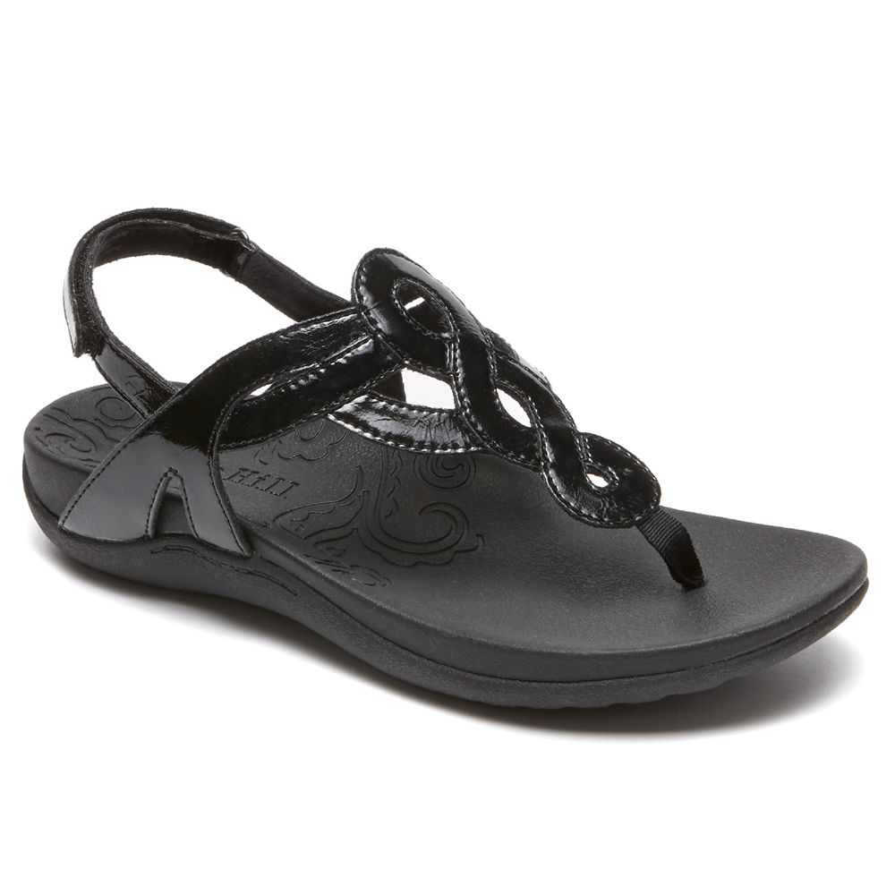 Rockport Ramona - Womens Sandals - Black - NZ (NUD-912706)